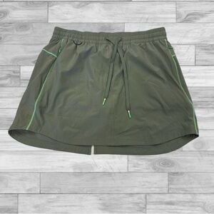 Title Nine Green Skort with Curved Hem Design